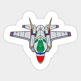 Mecha Cyborg Thunderbirds Ash Plane Sticker